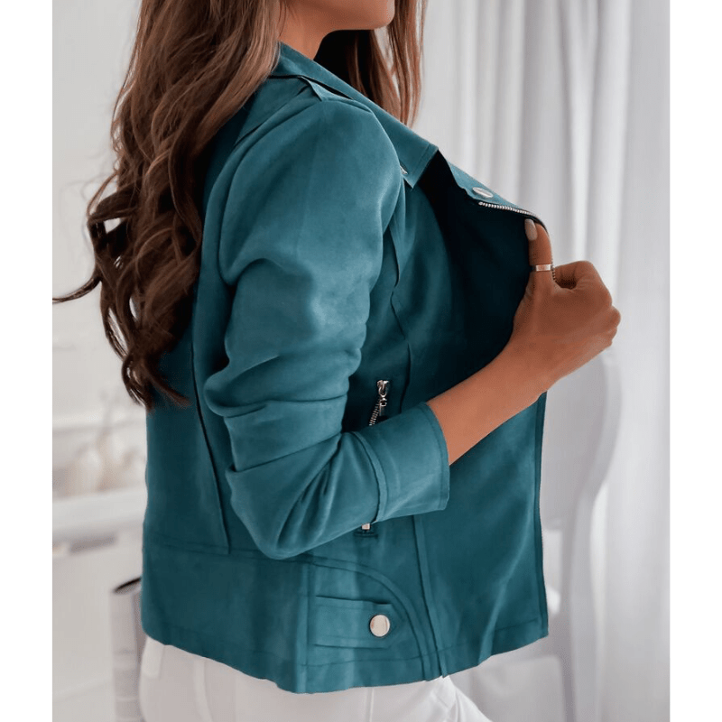 Veste zippée vintage pour femme | Hiver