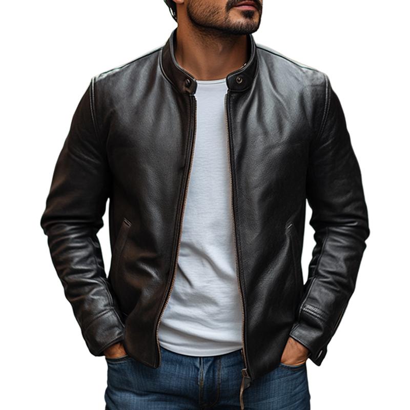 Blouson aviateur noir pour homme | Style motard