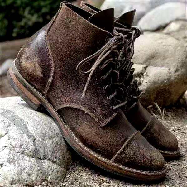 Chaussures à lacets rétro décontractées pour hommes | Mode