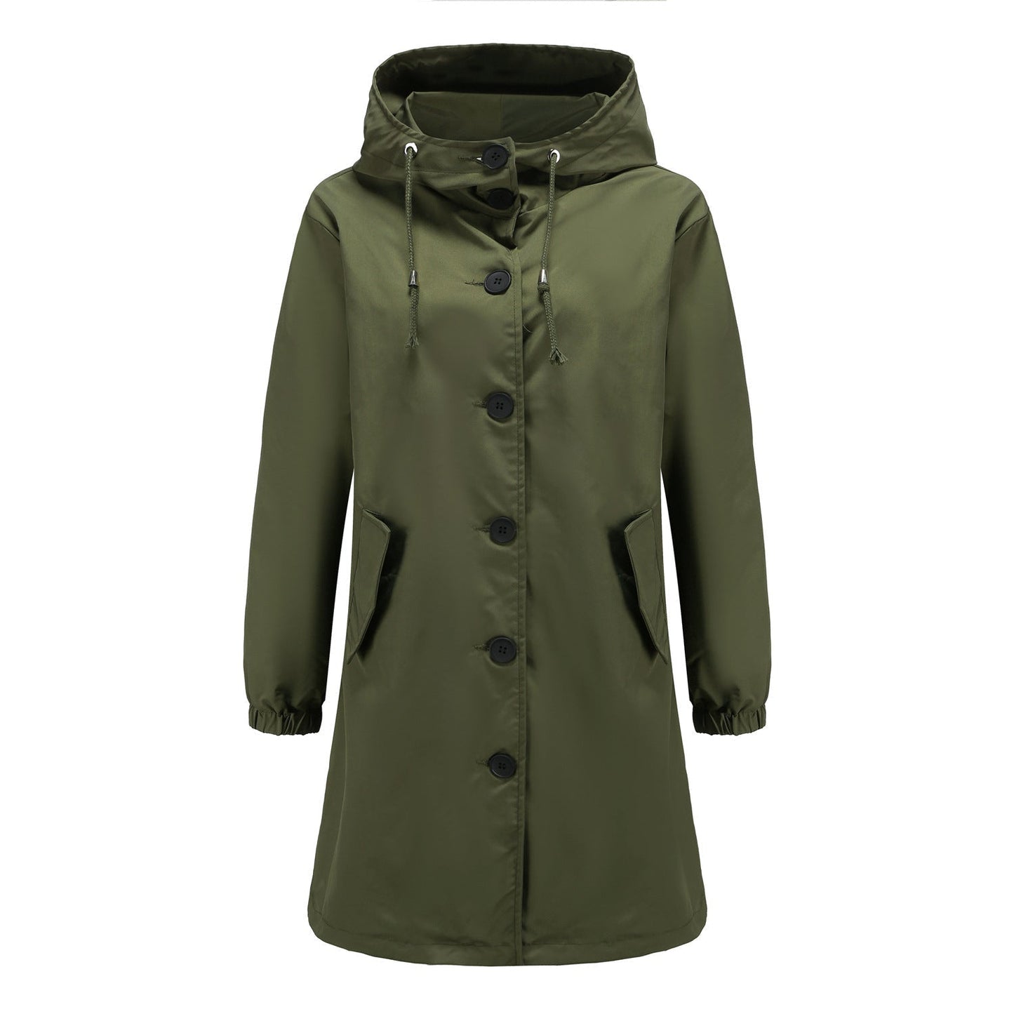 Veste coupe-vent à capuche pour femme | Longue