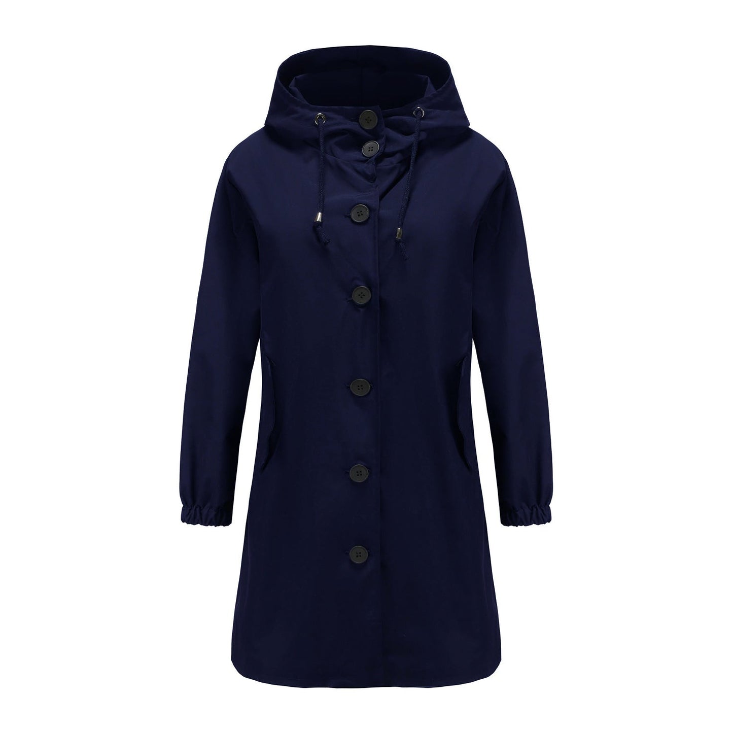 Veste coupe-vent à capuche pour femme | Longue