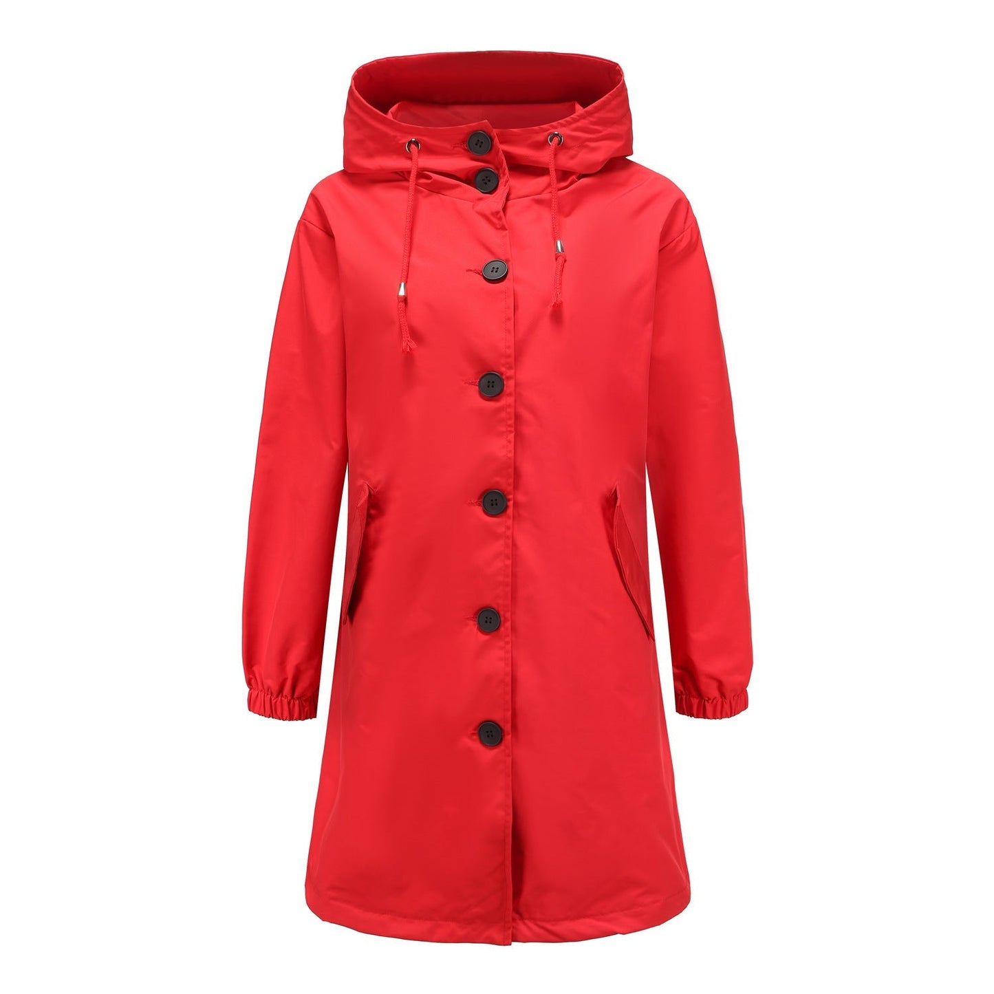 Veste coupe-vent à capuche pour femme | Longue