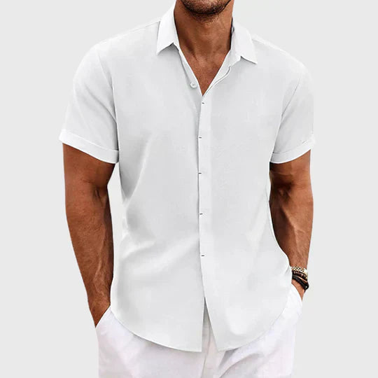 Chemise boutonnée à manches courtes pour homme | Été