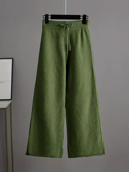 Combinaison mode femme : pull ample et pantalon large | Ensemble