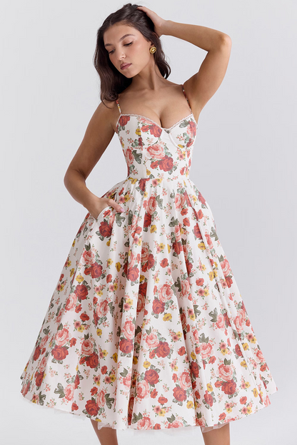 Robe de cocktail sans manches pour femme | Maxi