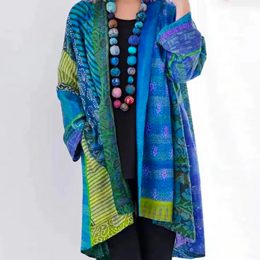 Cardigan décontracté à motif tribal pour femme | Hiver