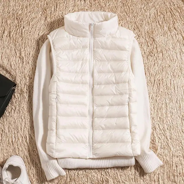 Gilet matelassé sans manches pour femme | Hiver