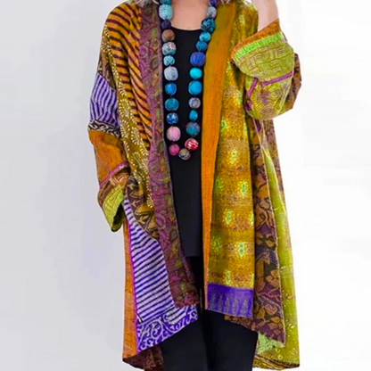 Cardigan décontracté à motif tribal pour femme | Hiver