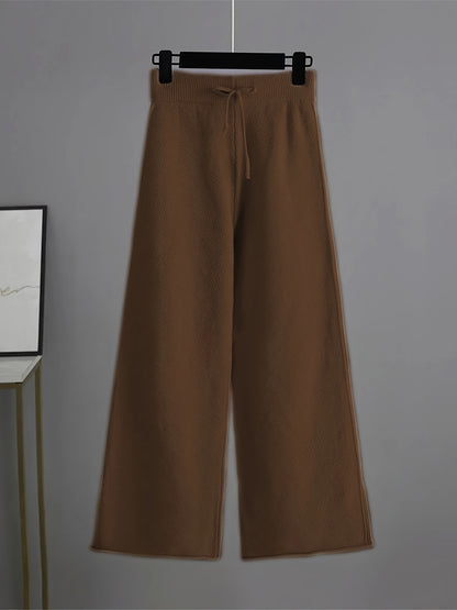 Combinaison mode femme : pull ample et pantalon large | Ensemble