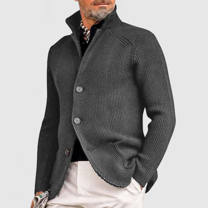 Cardigan décontracté en tricotée pour homme | Boutonné