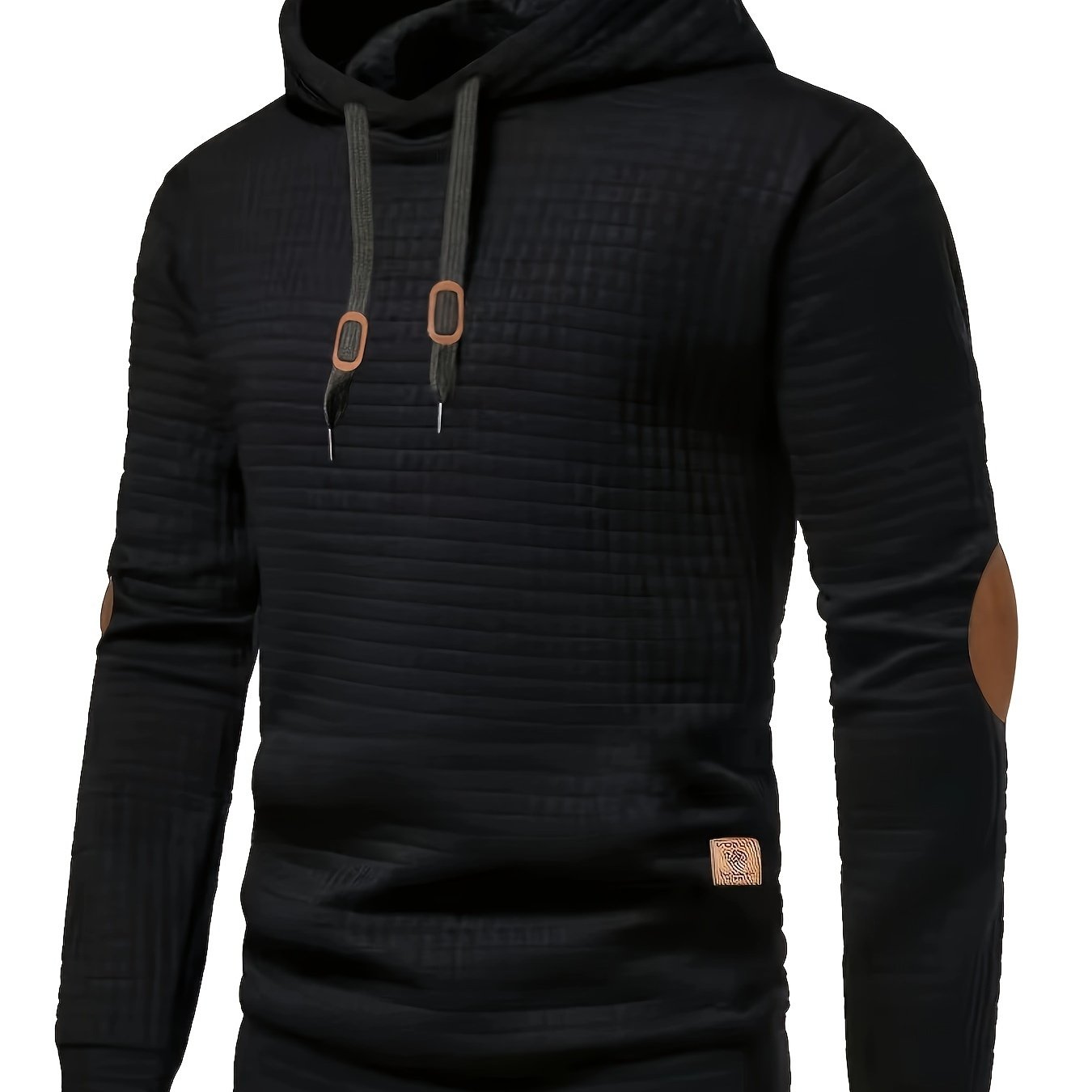 Pull d'hiver à carreaux blanc pour homme | Capuche