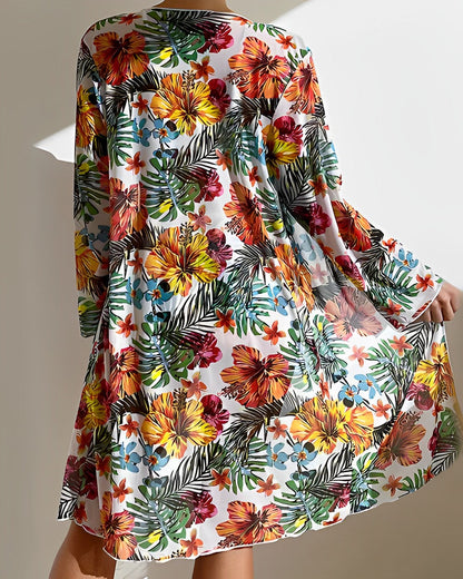 Ensemble bikini à motif floral pour femme | Été