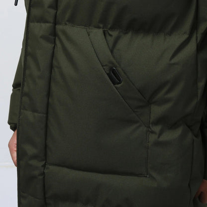 Manteau d'hiver long à capuche pour homme | Chaud