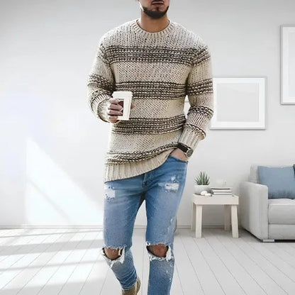 Pull d'hiver en tricot pour homme | Chaud