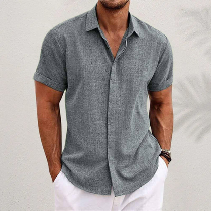 Chemise boutonnée à manches courtes pour homme | Été