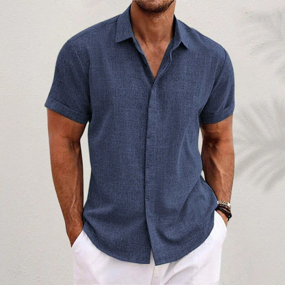 Chemise boutonnée à manches courtes pour homme | Été