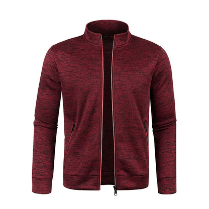 Cardigan d'hiver zippé pour homme, veste polaire décontractée | Chaud