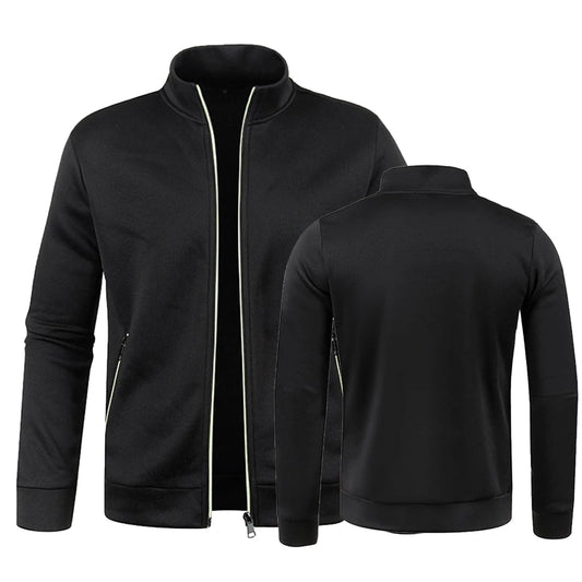 Cardigan d'hiver zippé pour homme, veste polaire décontractée | Chaud