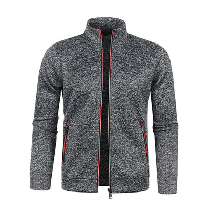 Cardigan d'hiver zippé pour homme, veste polaire décontractée | Chaud