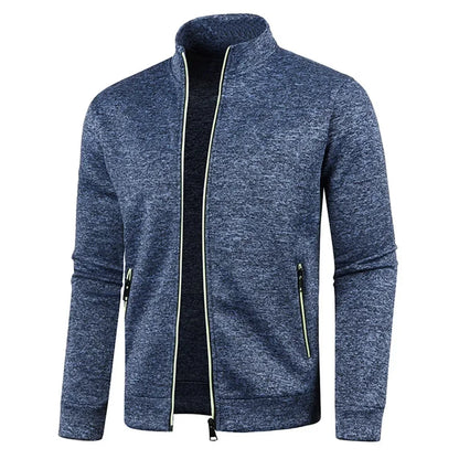 Cardigan d'hiver zippé pour homme, veste polaire décontractée | Chaud