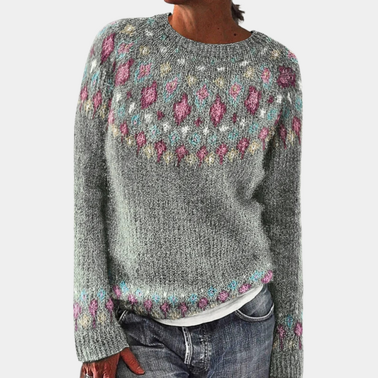 Pull tricoté douillet pour femme | Chaud