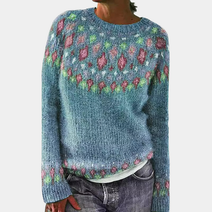 Pull tricoté douillet pour femme | Chaud