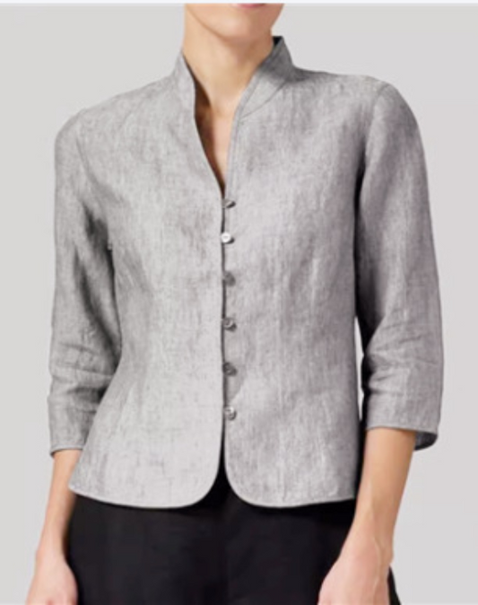 Chemisier à manches longues pour femme | Boutonné