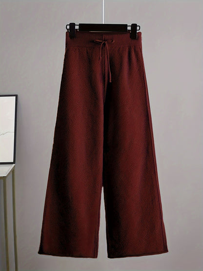 Combinaison mode femme : pull ample et pantalon large | Ensemble