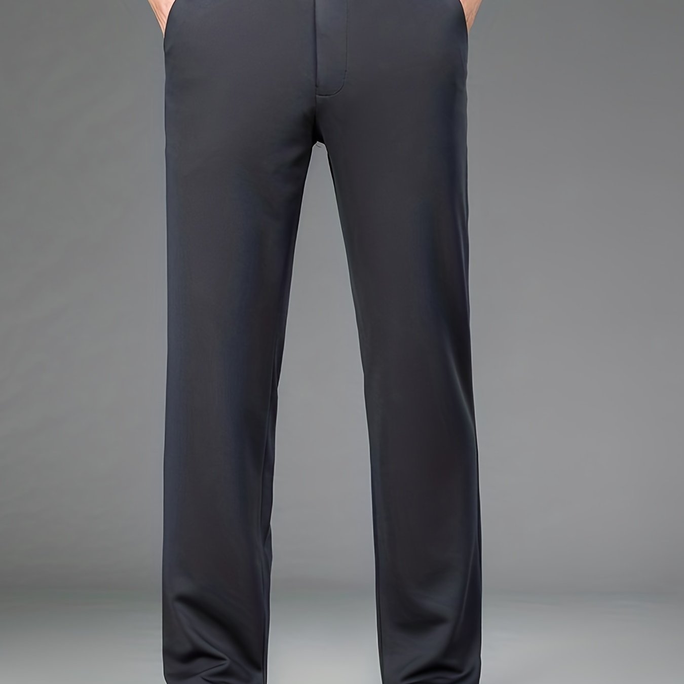 Pantalon formel uni légèrement extensible pour homme | Classique