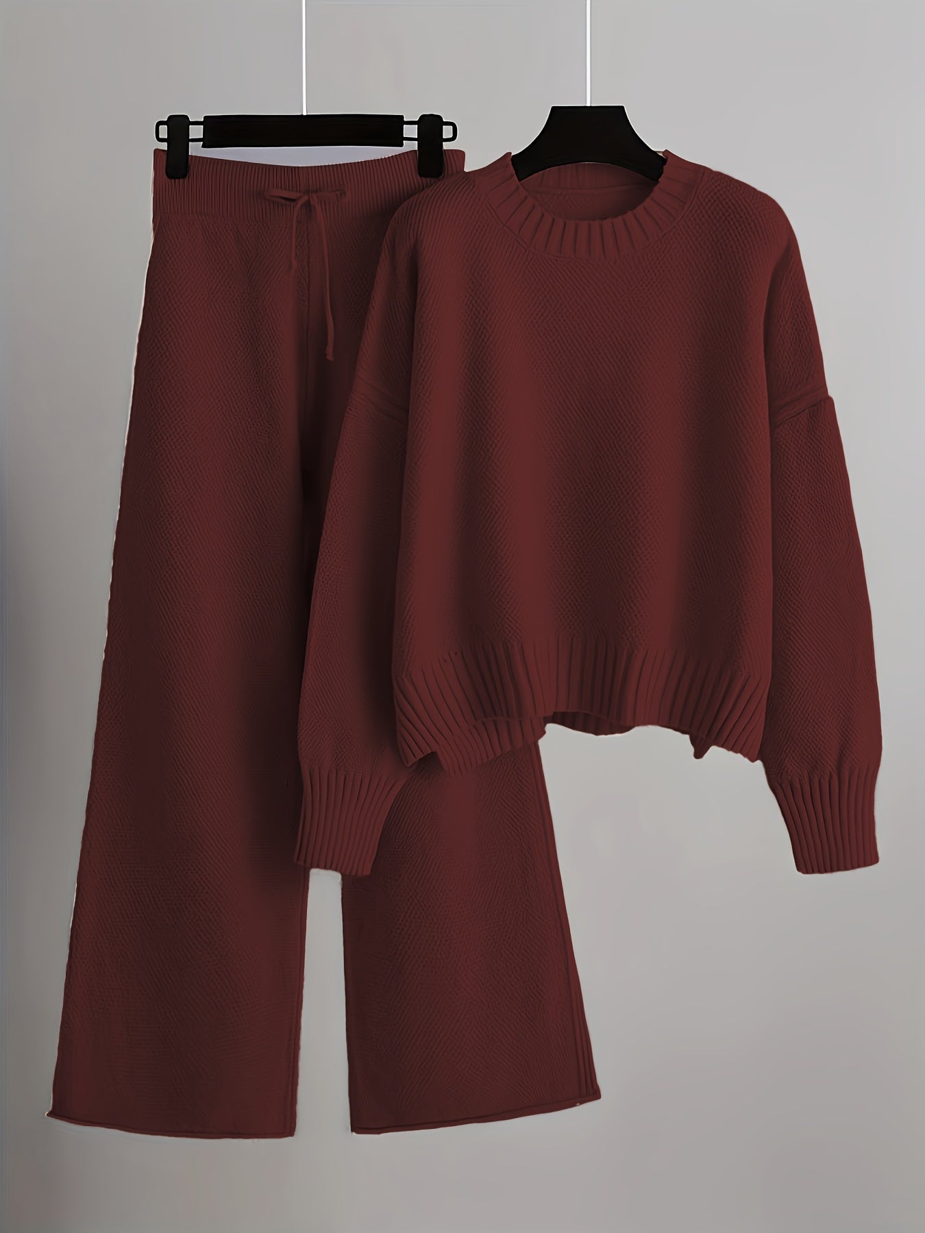Combinaison mode femme : pull ample et pantalon large | Ensemble