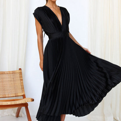 Robe De Soirée col V Pour Femme | Maxi