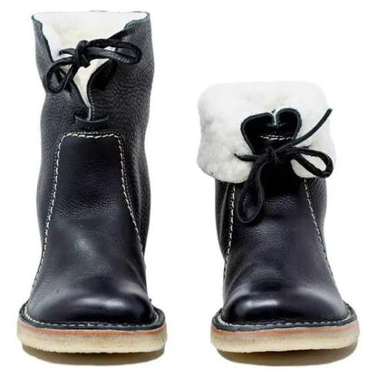 Bottines vintage pour femme | Chaudes