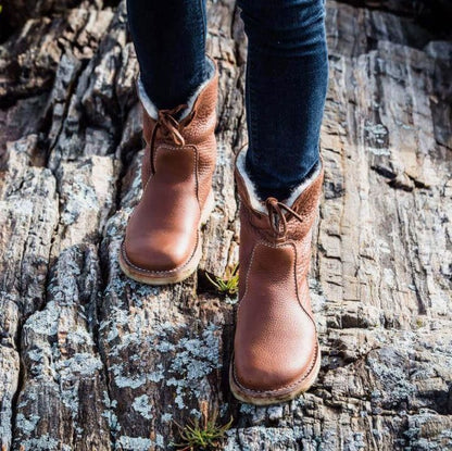 Bottines vintage pour femme | Chaudes