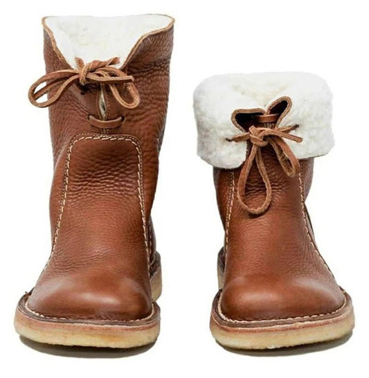 Bottines vintage pour femme | Chaudes