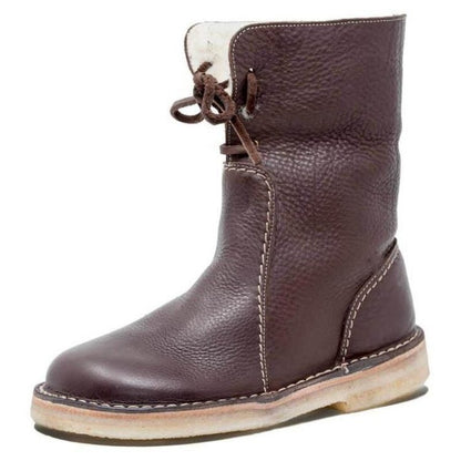 Bottines vintage pour femme | Chaudes