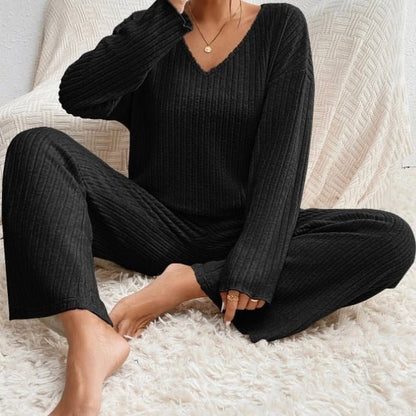 Ensemble classique à manches longues pour femme | Fluide