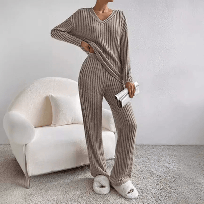 Ensemble classique à manches longues pour femme | Fluide