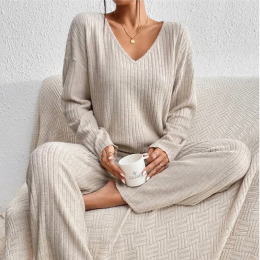 Ensemble classique à manches longues pour femme | Fluide