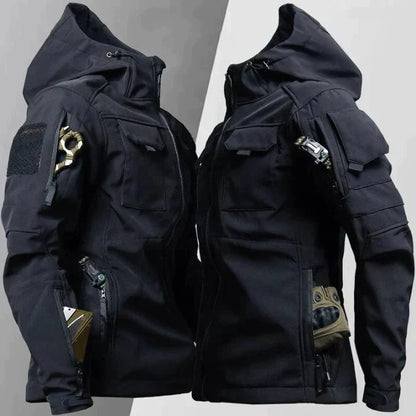 Veste coupe-vent zippée pour homme | Capuche