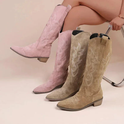 Bottes de cowboy mi-mollet pour femme | Classiques