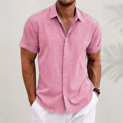 Chemise boutonnée à manches courtes pour homme | Été
