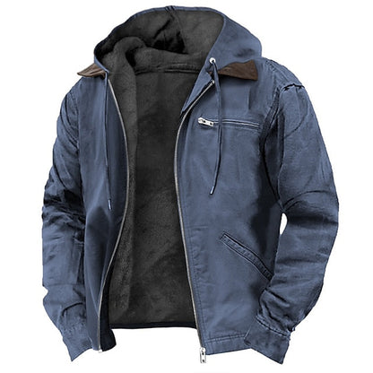 Veste d'hiver à capuche pour homme | Fermeture éclair