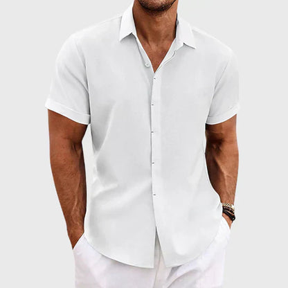 Chemise boutonnée à manches courtes pour homme | Été